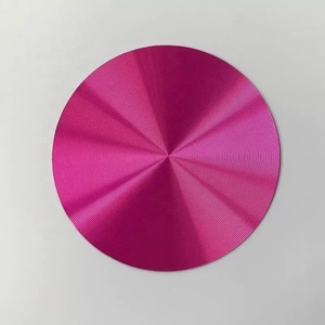 Disques métalliques ronds et ovales personnalisés, multi-tailles et couleurs, imprimés en sérigraphie moderne, motif rayon <span class=keywords><strong>de</strong></span> soleil, usinés CNC, motif <span class=keywords><strong>CD</strong></span> - Product Image 4