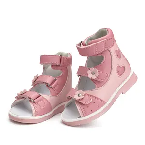 Princepard Sandálias Ortopédicas Sapatos Para Criança Meninas Rosa Coração Forma Adorável Crianças Sandálias Sapatos Princesa Meninas Sapatos
