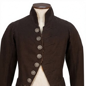 Brown Historical Tailcoat Men's Frock <b>Coats</b> <b>Longline</b> Button Front Period Costume Outerwear - Product Image 4
