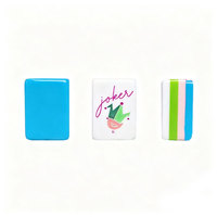 Mahjong américain personnalisé, en acrylique PVC à quatre couches, assortiment de couleurs, portable, résistant à l'eau, durable, vente en gros
