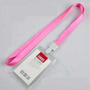 Cordon de cou personnalisé avec logo du fabricant, porte-carte épaissi avec crochet et cordon pour permis de travail ou carte d'étudiant - Product Image 3