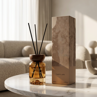 Diffuseur de parfum d'ambiance de luxe pour la maison, longue durée, haut de gamme, pour chambre, hôtel, salle de bain, parfum élégant, sans flamme, diffuseur à bâtonnets aromatiques