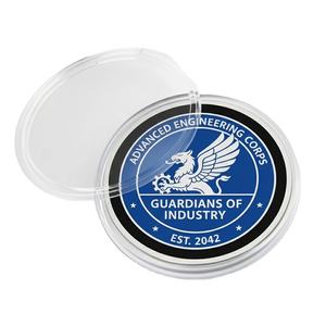 Pièce commémorative en gros, double face, émail 3D, plastique acrylique, pièce de défi personnalisée avec capsules pour pièces - Product Image 1