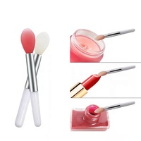 Garmin — petite brosse à lèvres en Silicone rose, Vegan, vente en gros