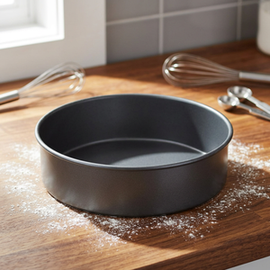 Non-Stick Round Pizza Pan No3 21cm Carbon Steel PTFE Coating SK Brand Microwave Safe <b>Large</b> Baking <b>Tin</b> China Made - Product Image 3
