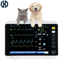 Hochauflösender TFT-LCD Veterinärmonitor Mehrsprachiger Sprachalarm Tierchirurgie Vitalzeichen-Überwachungsgerät