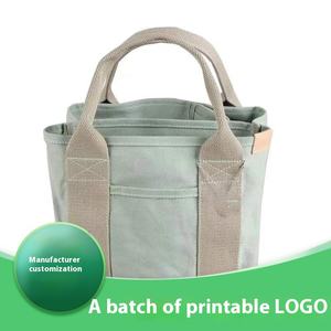 Bolso de mano de lona de PVC de moda para mujer de gama alta, bolso de hombro con letras de moda versátil de tamaño mediano para ir de compras - Product Image 2