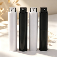 Flacon de parfum vide 10 ml en stock, avec bouchon rotatif, style vintage, rechargeable, atomiseur, essentiel pour les voyages