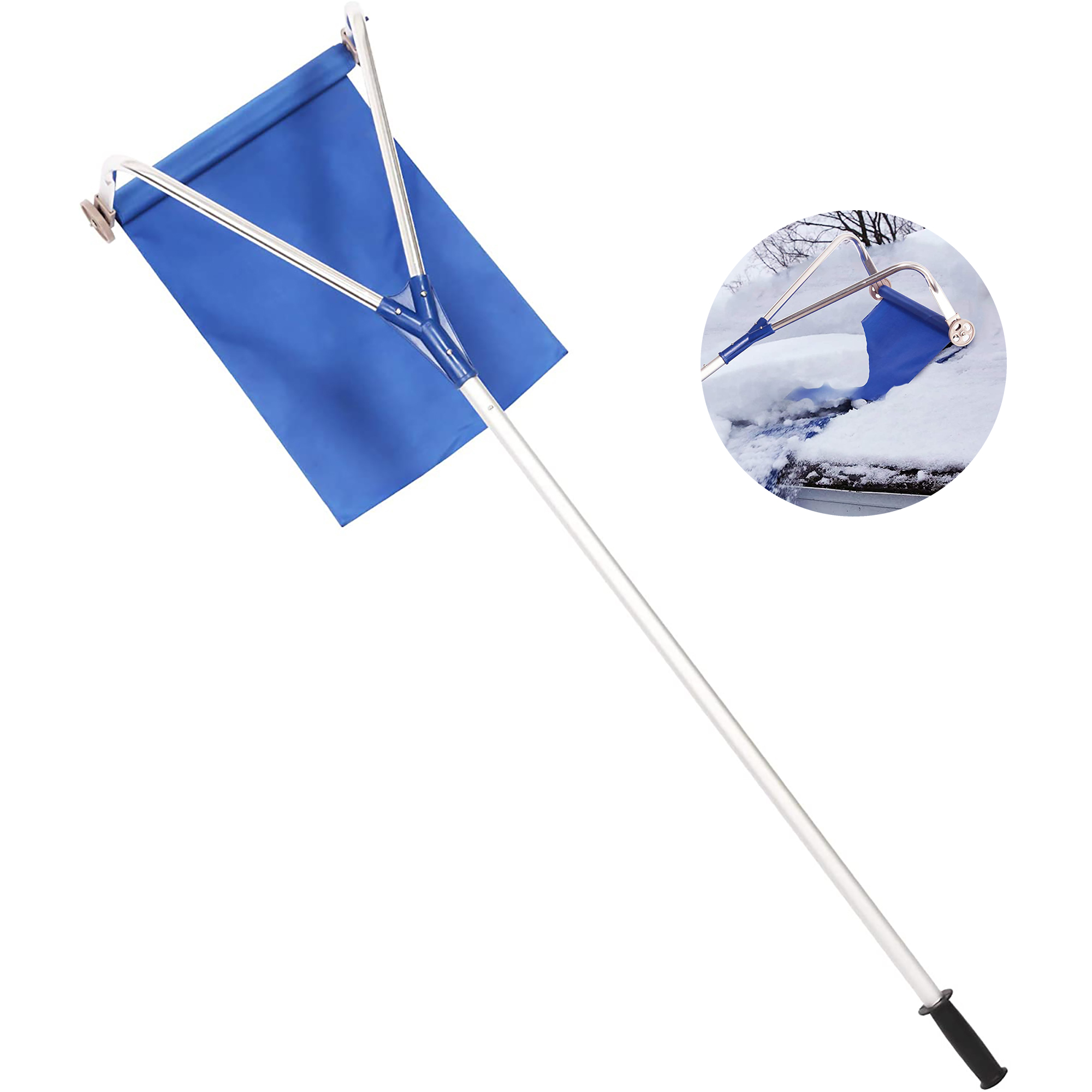 Продажа от производителя, высококачественный алюминиевый скребок для снега на крыше, выдвижная Лопата для крыши, инструмент для удаления снега