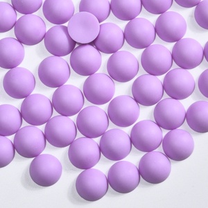 Perlas Sueltas Semimate OLeeya, Perlas Planas de Plástico en Colores Jelly Sugar, Accesorios para Manualidades con Resina, Decoración DIY - Product Image 3