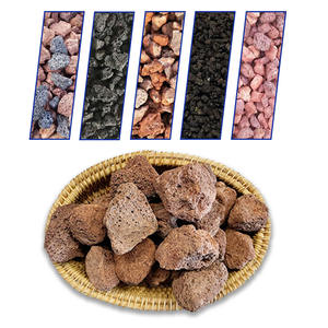 Piedras de lava volcánica roja duraderas al por mayor (bolas) para pavimentación hortícola, <span class=keywords><strong>humedales</strong></span> <span class=keywords><strong>artificiales</strong></span>, peces, manualidades naturales para paisajismo - Product Image 6