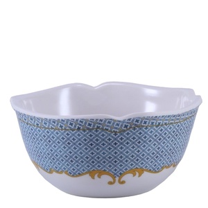 Cuenco creativo irregular blanco de melamina más vendido, cuenco de sopa de arroz, vajilla de melamina para restaurante y Hotel - Product Image 1