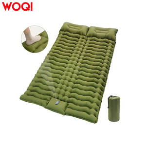 Colchoneta Inflable Woqi 200x140x6cm Verde, Colchón Doble de Inflado Rápido para Camping, Viajes y Montañismo - Product Image 2