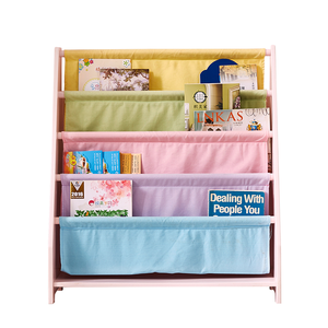 Montessori Furniture Bookshelf Storage Assembly Kids Book Rack <strong>Nursery</strong> Bookshelf Wood Book Shelf Organizer <strong>Bookcase</strong> - Product Image 2