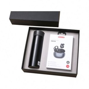 Locknlock - Juego de Regalo Creativo con Taza Térmica de Acero Inoxidable Moderna y Sencilla, Auriculares Bluetooth Inalámbricos y Serigrafía - Product Image 1