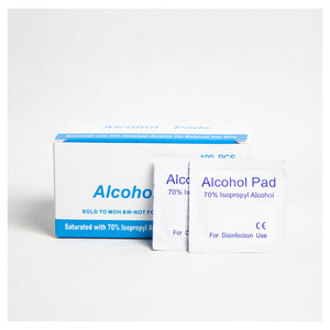 Lingettes alcoolisées OEM IPA 70% à usage médical, emballées individuellement - Product Image 5