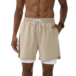 Logo personnalisé Fabletics hommes ascenseur quotidien 5 pouces Streetwear vêtements de sport d'été Gym hommes entraînement Performance Shorts - Product Image 5