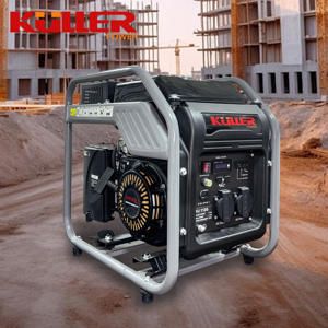 KULLER KU2500 5Kvaガソリン発電機2200W 4ストローク空冷エンジン6L燃料タンク自動/リコイル始動 - Product Image 2