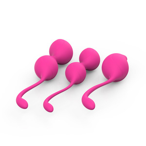 Ensemble de boules de Kegel en silicone pour femmes, entraînement des muscles du plancher pelvien, boules Ben Wa imperméables, exercices de resserrement vaginal pour débutantes - Product Image 1