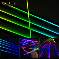 Lumières LED ambiantes universelles RGB, éclairage intérieur automobile, lampe d'ambiance pour voiture