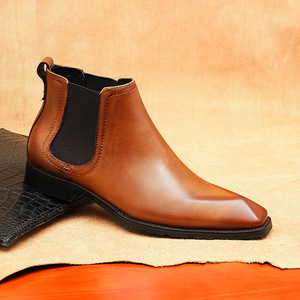 Zapatos Casuales Formales de Negocios para Hombre, Transpirables, de Moda, de Cuero Genuino, Sin Cordones, Ligeros, con Suela de Goma Antideslizante - Product Image 2