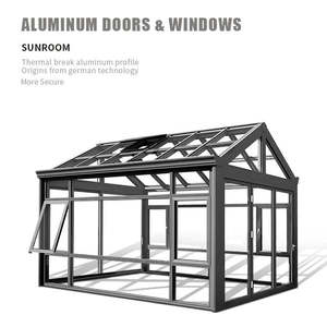Terraza acristalada de aluminio para exteriores, cubiertas de patio con estructura de aluminio, invernaderos y soláriums, jardín de invierno, terraza acristalada independiente - Product Image 2