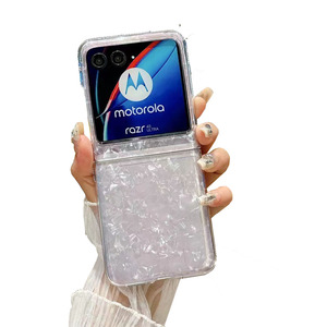 Nueva cubierta protectora con patrón de carcasa translúcida brillo perlado para <span class=keywords><strong>Motorola</strong></span> <span class=keywords><strong>Razr</strong></span> 50 2024 funda para teléfono móvil - Product Image 1