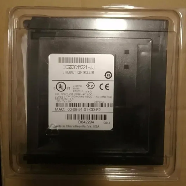 One New Ic693cmm321-jj Ethernet Controller Module Expedited Shipping