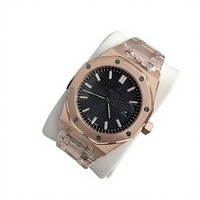Best-seller transfrontalier Aijia Charm Montre mécanique à aiguilles lumineuse en acier inoxydable, boîtier 41 mm, Série 15500