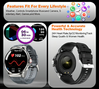 Trending V69 1,85 ''reloj inteligente de pantalla grande 710mAh batería de gran capacidad Ruuged reloj inteligente táctico al aire libre para hombres