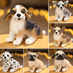 HY Peluche unisexe mignonne de simulation de chien, jouet anti-stress pour enfants et petites amies, modèles Corgi, Bouledogue, Chien tacheté, très populaire - Product Image 5