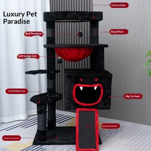 Árbol de Navidad para Gatos de Varios Tamaños, con Cubierta de Felpa Suave, Rascador de Sisal, Hamaca y Torre - Product Image 3
