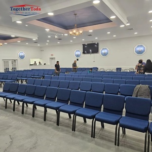 Lote de Sillas Modernas, Económicas, Duraderas, Apilables, Acolchadas y Suaves para Auditorio, Conferencias, Eventos e Iglesias - Product Image 2