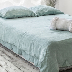 Juego de Ropa de Cama Minimalista 100% Lino, Incluye Sábana Plana y Funda Nórdica, Ropa de Cama Universal para Todas las Temporadas - Product Image 1