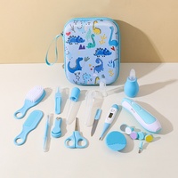 Kit de soins et de toilette pour bébé de 20 pièces, ensemble d'outils de soins pour nourrissons portables avec étui de rangement à fermeture éclair pour nouveau-né et tout-petit