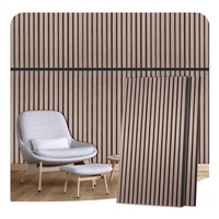 Meilleur panneau mural insonorisé à lattes acoustiques Panneau de placage en bois Panneaux acoustiques à lamelles décoratives 3D pour décoration murale intérieure