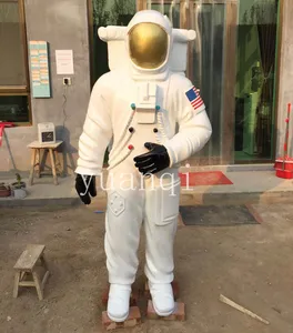 Sıcak satış açık dekorasyon yaşam boyutu heykeli reçine astronot