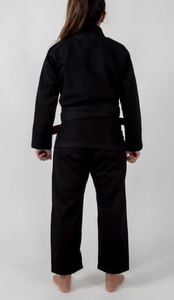 จีมิสซูเปอร์สีดำ Jitsu GI ผู้หญิงถักเปียไข่มุก450แกรม OEM ผลิตตามสั่งคาราเต้ศิลปะการต่อสู้ราคาโรงงานปากีสถาน - Product Image 2
