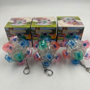 Cubo Esférico de Plástico Antiestrés, Gadget Colorido para Apretar, Colgante, Llavero, Juguete de Descompresión con Diseño Luminoso - Product Image 1