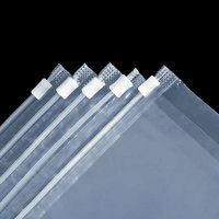 Sacs Plastiques d'Emballage à Fermeture Éclair en Film Brossé en Matériau Composite Transparent à Motif Personnalisable pour Vêtements et Chaussettes