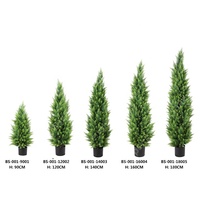 Plante artificielle en plastique de type Platycladus Orientalis (Cupressacées), pin, cyprès, décoration, plantes topiaires, simulation de cèdre, bonsaï