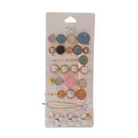 2021 Vente en Gros Divers Styles Coréens Accessoires Cheveux Perles Cœur Pinces Cheveux Cristal Barrette Set Accessoire Pour Femme