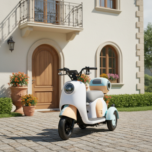 Vélo électrique compact à 3 roues avec rangement, tricycle électrique facile à conduire pour les courses quotidiennes et les trajets domicile-travail, plusieurs options de couleurs - Product Image 3