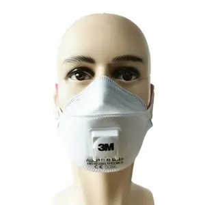 3 M 9332A Respirator partikulat anti-sekali pakai Eropa EN149 Respirator pelindung bersertifikat, 10 buah/boks