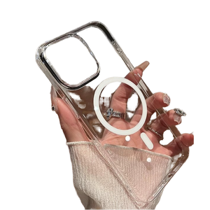 Étui de protection transparent de luxe en TPU pour téléphone PC absorbant les chocs tout compris pour 15 14 13 <span class=keywords><strong>Pro</strong></span> Max avec emballage de sac Opp - Product Image 4