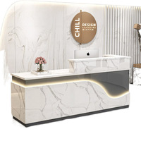 Comptoir de Réception Moderne pour Petit Commerce & Salon de Beauté, Bureau d'Accueil et Meuble de Magasin