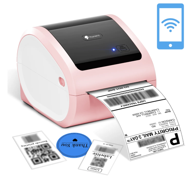 Phomemo D520-BT Thermal Label Printer 4x6 Direct Thermal Shipping Label Barcode Printer Machine Waybill Printer