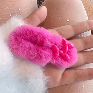 Haute qualité gros nœuds doux <span class=keywords><strong>cheveux</strong></span> accessoires lettres roses femmes filles coeur étoile pinces à <span class=keywords><strong>cheveux</strong></span> en peluche - Product Image 6