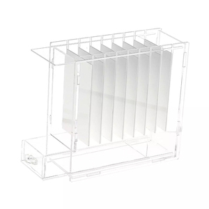 Nhà máy tùy chỉnh Lash hiển thị container với ngăn kéo thiết kế 8 lưới rõ ràng cho lông mi Cụm - Product Image 6