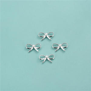 Colgantes de Lazo, Nuevo Diseño, Aleación Plateada, Dijes de Lazo para Fabricación de Joyas, Accesorios para Pulseras, Collares y Cadenas DIY - Product Image 1